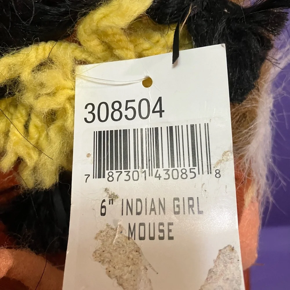 NEW with Tag Annalee 6” Indian Girl Mouse 308504
